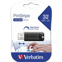 Verbatim Store 'n' Go PinStripe 32GB USB Stick 3.2 Gen 1 με USB-A