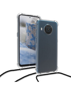 KWmobile Διάφανη Θήκη Σιλικόνης με Λουράκι Λαιμού Nokia X20 / X10 - Transparent (55597.03)