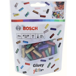 Bosch Gluey (2608002006) Glitter-Χρωματιστά Φυσίγγια Θερμοκόλλας
