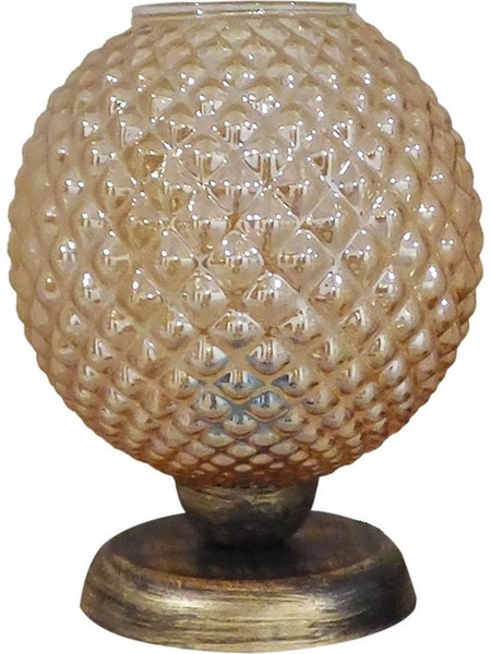 Heronia Lighting TL-07/5010 Πορτατίφ Ε27 Διαφανές Bronze Φ20xΥ26cm