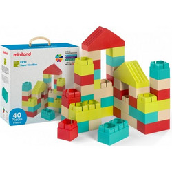 Σετ τουβλάκια Miniland Eco Super Kim Bloc 40PCS