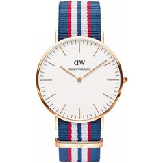 Daniel Wellington Classic Belfast Ανδρικό Ρολόι με Μπλε Υφασμάτινο Λουράκι DW00100113