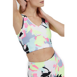 DKNY Top Sport Crop Αθλητικό Μπουστάκι με Μέτρια Στήριξη Πολύχρωμο DP1T8659-ZST