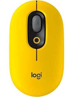 Logitech Pop Emoji Blast Ασύρματο Bluetooth Mini Ποντίκι Yellow