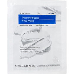 Korres Greek Yoghurt Sheet Μάσκα Προσώπου για Ενυδάτωση με Υαλουρονικό 20ml