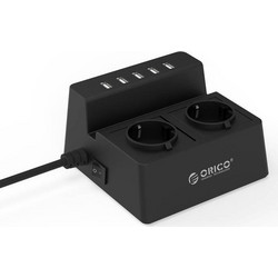 Orico ODC-2A5U-V1-EU-WH Power strip / HUB 5x USB 2.4A 2500W (black)