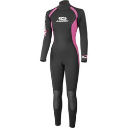 Aropec Black/Pink Γυναικεία Ολόσωμη Στολή Κατάδυσης Neoprene για Αυτόνομη Κατάδυση 5mm