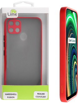 Lime Hardshell Fusion Θήκη Red / Black (Realme C21Y / C25Y)
