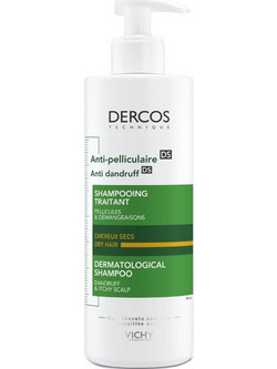 Vichy Dercos Anti-Dandruff DS Σαμπουάν κατά της Ξηροδερμίας & της Πιτυρίδας για Ξηρά Μαλλιά 390ml