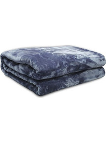 Κουβέρτα Βελουτέ Μονή 160X220 Sunshine Iris Blue (160x220)
