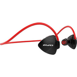 Awei A847BL Ακουστικά Bluetooth In Ear Ανθεκτικά στο Νερό Red