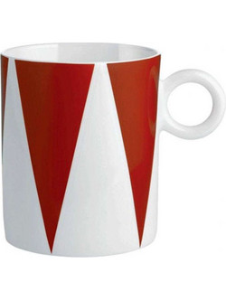 Κούπα Circus MW582 350ml Bone Red-White Alessi Bone China