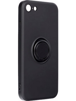 Vennus Silicone Case Ring for IPHONE 7 / 8 / SE 2020 black