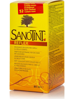 Sanotint Reflex 52 Καστανό Σκούρο Φυτική Ημιμόνιμη Βαφή Μαλλιών Χωρίς Αμμωνία 80ml