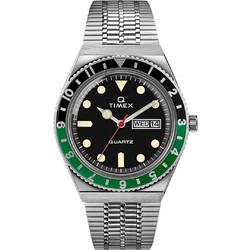 Timex Reissue Ανδρικό Ρολόι με Ασημί Μεταλλικό Μπρασελέ TW2U60900