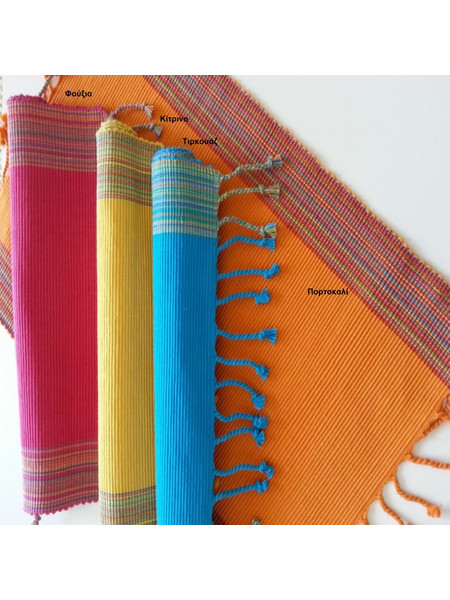 Ράνερ 33x145 Βαμβακερό Natural Home GK-106 Φούξια