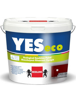 Berling Eco Yes Οικολογικό Πλαστικό Χρώμα Εσωτερικού Χώρου Λευκό 3lt