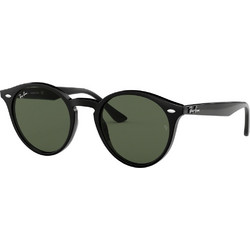 Ray-Ban RB2180 601/71 Ανδρικά Γυαλιά Ηλίου Στρογγυλά Κοκάλινα Μαύρα με Πράσινο Polarized Φακό