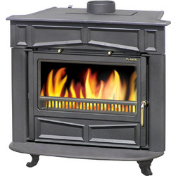 Plamen Glass Franklin 13KW Μαντεμένια Ξυλόσομπα 13kW