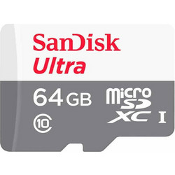 Sandisk Ultra Lite microSDXC 64GB Class 10 UHS-I 100MB/s + Adapter