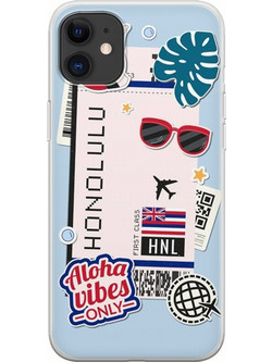 Θήκη Ticket To Honolulu iPhone 11 Flexible TPU (Διάφανη Σιλικόνη)