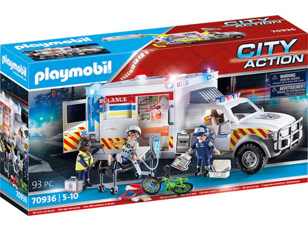 Playmobil City Action Όχημα Πρώτων Βοηθειών για 5-10 Ετών 70936