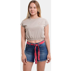 Target Raster Γυναικείο Αθλητικό Crop Top Μπεζ S22/65124T