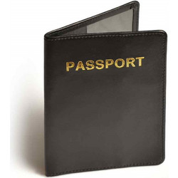Travel Blue δερμάτινη θήκη διαβατηρίου 14x10x1cm RFID