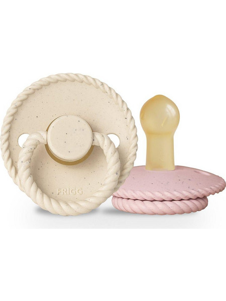Σετ 2 Πιπίλες Latex FRIGG Mini Mocha Vanilla Cream/Rose Latte 6-18 Μηνών