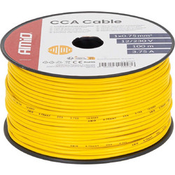 Amio - Καλώδιο Ηχείων CCA 1x0,75mm 100m - 3,75A / 12-230V - 1 τεμ. (04447/AM)