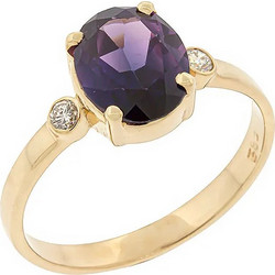 Million Diamonds Γυναικείο Δαχτυλίδι από Χρυσό 18K με Αμέθυστο RK16714