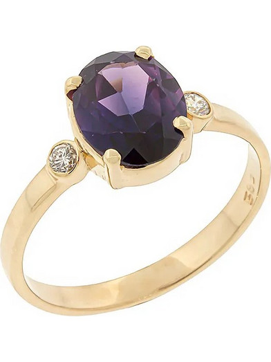 Million Diamonds Γυναικείο Δαχτυλίδι από Χρυσό 18K με Αμέθυστο RK16714