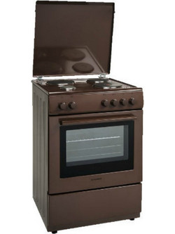 Robin BN-64 Brown Κουζίνα Ηλεκτρική 65lt με Εμαγιέ Εστίες 60cm