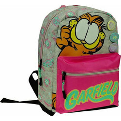 Back Me UP Garfield Σχολική Τσάντα Πλάτης Νηπιαγωγείου Ροζ Γκρι 334-91055