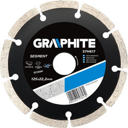Διαμαντοδισκος δομικων υλικων Φ125x2.2mm GRAPHITE 57H617 576170