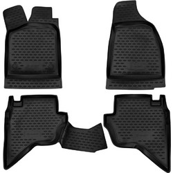 Λαστιχένια μαύρα πατάκια Element 3D για Ford Ranger (2007-2011) 4τμχ