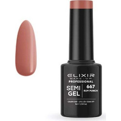 Elixir Semigel 667 Rum Punch Ημιμόνιμο Βερνίκι Νυχιών 5ml