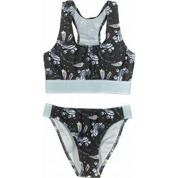 Tortue Παιδικό Μαγιό Bikini Set για Κορίτσι Ανθρακί S2-141-128