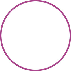 Amila Χούλα-Χουπ HQ 70cm - Φ19mm - 280gr. Φούξια - 98807