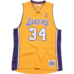 Mitchell & Ness Shaquille O'Neal Los Angeles Lakers Φανέλα Μπάσκετ ΝΒΑ SMJYGS18179-LALLTGD99SON