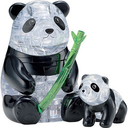 Professor Puzzle 3D Crystal Puzzle Pandas