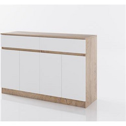 Genomax Έπιπλο Τηλεόρασης Ξύλινο Λευκό Μ120xΠ80xΥ40cm Modul 942 1219920810