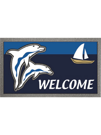 Format Antiskid Doormat Χαλάκι Υποδοχής Dolphins 40x68cm