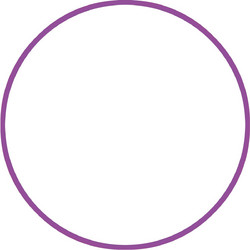 Amila Χούλα Χουπ HQ 80cm - Φ19mm - 330gr, Μωβ (98819)