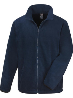 Result Fashion Fit Outdoor Ανδρική Ζακέτα Fleece με Φερμουάρ Navy Μπλε R220MΝ