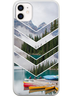 Θήκη Puzzle Lake iPhone 12 mini Flexible TPU (Διάφανη Σιλικόνη)