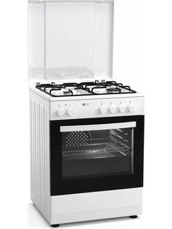 Thermogatz TGS-3610 WH Turbo Κουζίνα Ηλεκτρική 56lt με Εστίες Αερίου 60cm