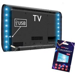 Aca USB TV LED KIT λωρίδα 2x 2.4W 5V USB RGB 2x50cm (TVLIT)