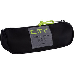 City Eclair Satin Κασετίνα Βαρελάκι Μαύρη Cl28299