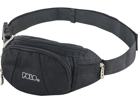 Polo Pittock Ανδρικό Τσαντάκι Μέσης Μαύρο 9-08-021-02